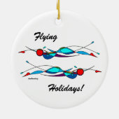 Duo Fly Swimmers Keramik Ornament (Hinten)