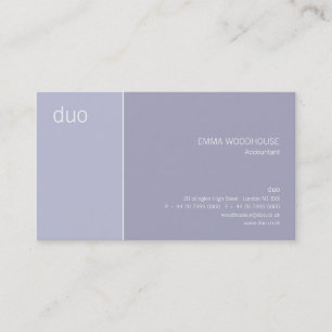 Duo-helles Stahlblau Visitenkarte