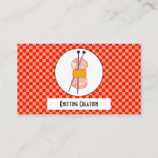 Duo Orange & Light Orange Buffalo Karo-Plaid-Stric Visitenkarte