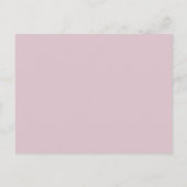 "Duo" Orchid Lila Save the Date Postkarte (Rückseite)
