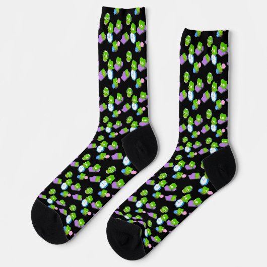 Duo Pattern Crew Socks Socken (Linkes Detail)
