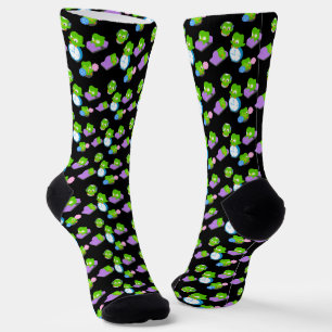 Duo Pattern Crew Socks Socken