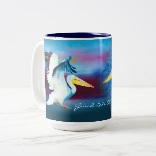 Duo pelicans 19 Tasse (Vorderseite Links)