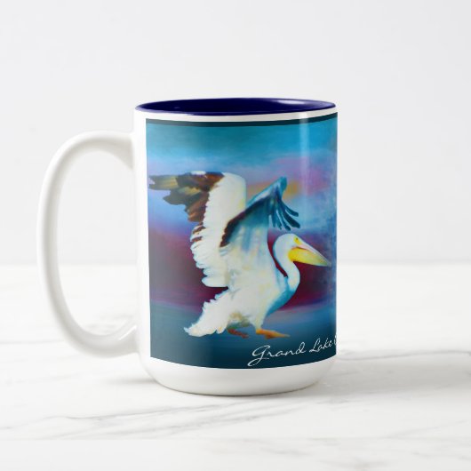 Duo pelicans 19r Tasse (Links)