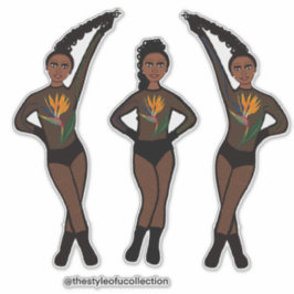 Duo-Pose Dancer Paradise #1  Sticker