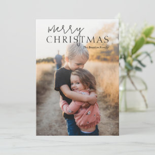 Duo Schriftart Simple Foto Modernes Weihnachten
