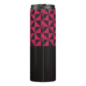 Duo schwarz und rosa - Geschäftslogo Thermal Tumbl Thermosbecher (Rückseite)