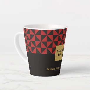 Duo, schwarz und rot - Firmenlogo Milchtasse