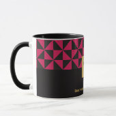Duo Schwarzweiß-Rosa-Handwerk - Firmenlogo Tasse (Links)