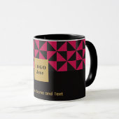 Duo Schwarzweiß-Rosa-Handwerk - Firmenlogo Tasse (VorderseiteRechts)