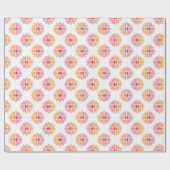 Duo Starburst in Rosa und Orange Geschenkpapier (Flach)