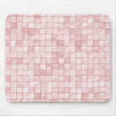 Duo-Ton Pastellrosa-Fliesen-Muster Mousepad (Vorne)