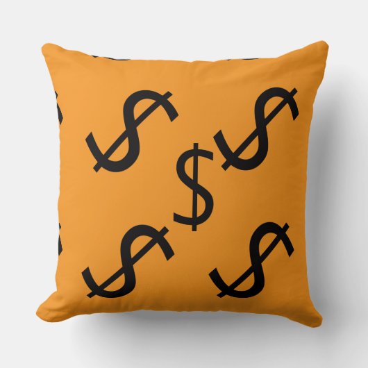 Duo Tone Dollar $ign Kissen (Vorderseite)