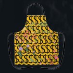 Duo Tone Dollar $ign Yellow Floral Schürze<br><div class="desc">Decorative Apron Size: All-Over Print Apron, Medium 26"x30" Whether you are cooking at home, hosting a summer BBQ, or creating arts & crafts- do so in style with our fully customizable aprons! Made of a top quality polyester, our fully sublimation designs will definitely make a great impression on your guests....</div>