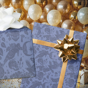 Duo-Tone Halloween-Muster Wrapping Papier Rolle Geschenkpapier