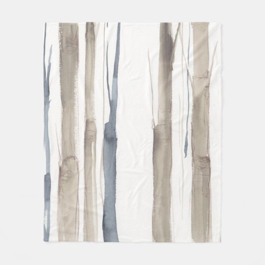 Duo Tone Trees II Fleecedecke (Vorderseite)