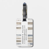 Duo Tone Trees II Gepäckanhänger (Rückseite vertikal)