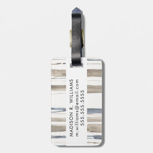 Duo Tone Trees II Gepäckanhänger (Rückseite vertikal)