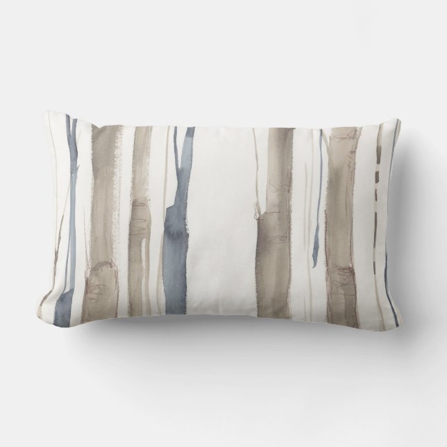 Duo Tone Trees II Lendenkissen (Vorderseite)