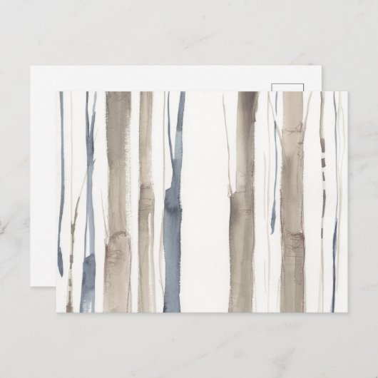 Duo Tone Trees II Postkarte (Vorne/Hinten)