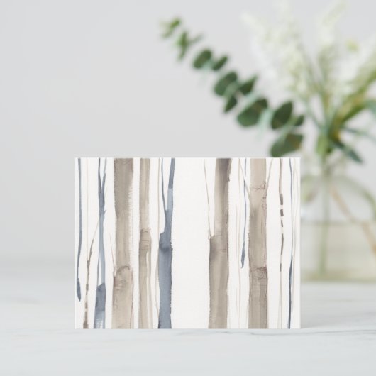 Duo Tone Trees II Postkarte (Stehend Vorderseite)