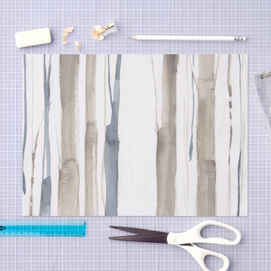 Duo Tone Trees II Seidenpapier (Handwerk)