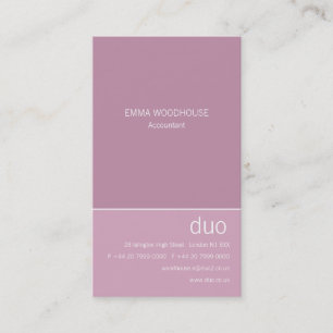 Duo-Vertikale-Distel Visitenkarte