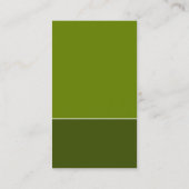 Duo-Vertikale kann grünen Visitenkarte (Rückseite)