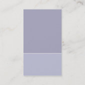 Duo-vertikales helles Stahlblau Visitenkarte (Rückseite)