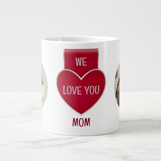 Duo Wir Liebe Sie Mama Jumbo Tasse (Vorderseite)