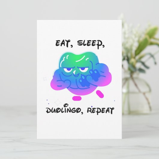 Duolingo Einladung (Stehend Vorderseite)