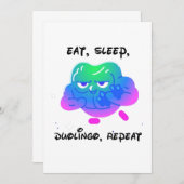 Duolingo Einladung (Vorne/Hinten)