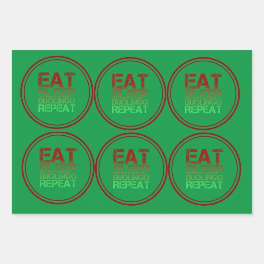 Duolingo Geschenkpapier Set (Vorderseite 3)