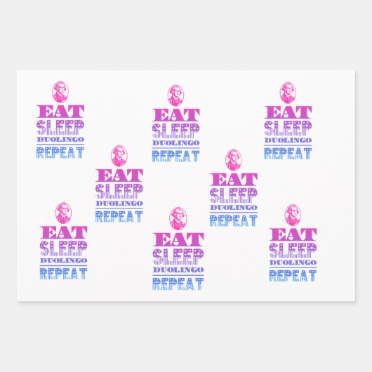 Duolingo Geschenkpapier Set (Vorderseite 3)