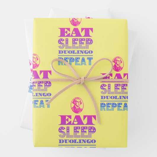 Duolingo Geschenkpapier Set (Beispiel)