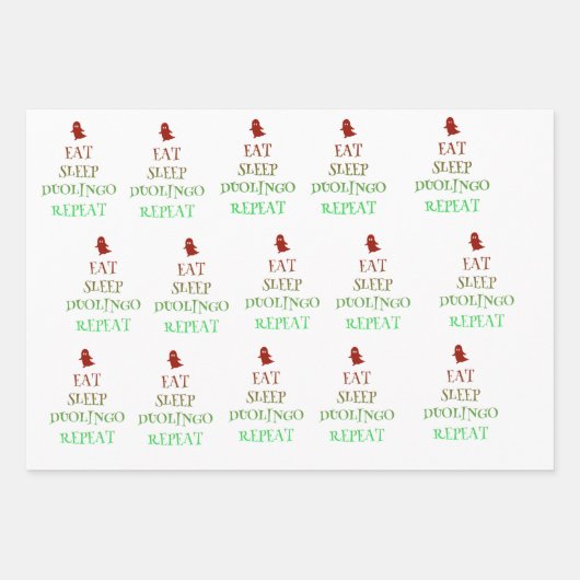 Duolingo Geschenkpapier Set (Vorderseite 2)