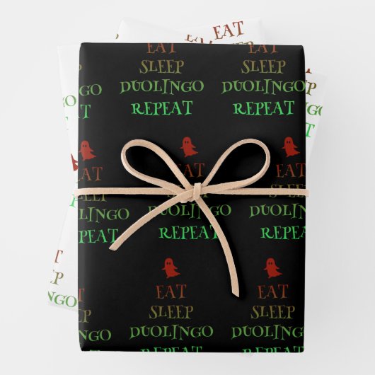 Duolingo Geschenkpapier Set (Beispiel)