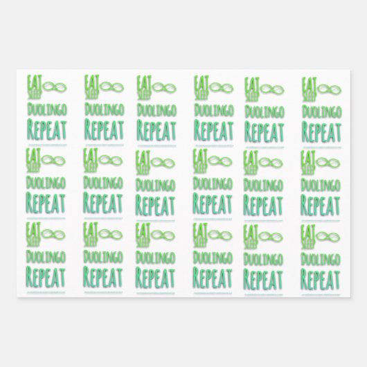 Duolingo Geschenkpapier Set (Vorderseite 3)