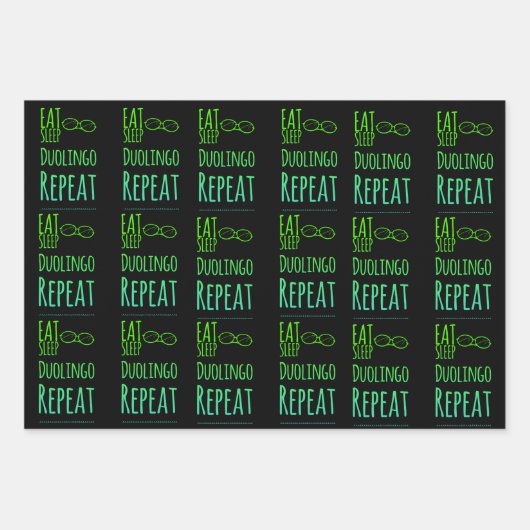 Duolingo Geschenkpapier Set (Vorderseite)