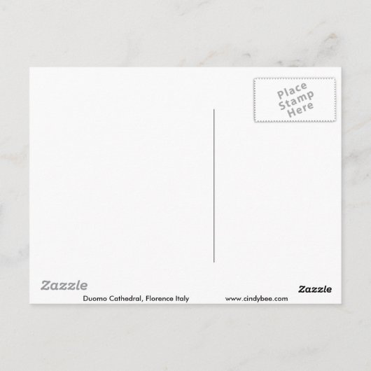 Duomo Cathedral Postkarte (Rückseite)