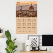 Duomo de Firenze, Florence Italy 2026 Calendar Poster (Heimbüro)