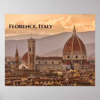 Duomo di Firenze Florence Italien Design Poster