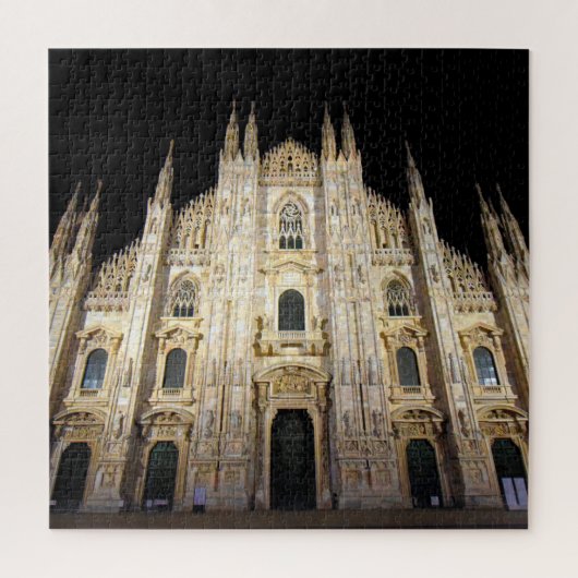 Duomo di Milano bei Nacht - 20x20 - 676 Stk. Puzzle (Vertikal)
