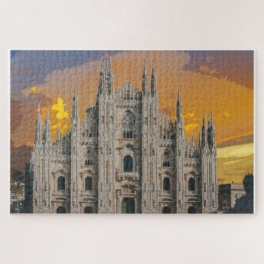 Duomo di Milano Church Mailand Italien Puzzle (Horizontal)