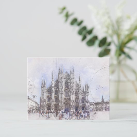 Duomo di Milano Italien Postkarte (Stehend Vorderseite)