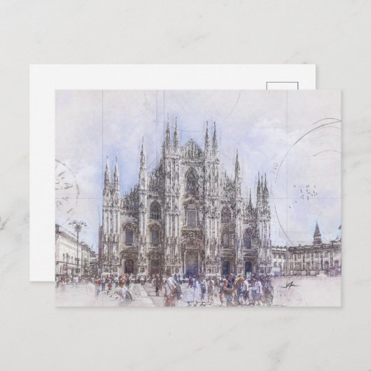 Duomo di Milano Italien Postkarte (Vorne/Hinten)