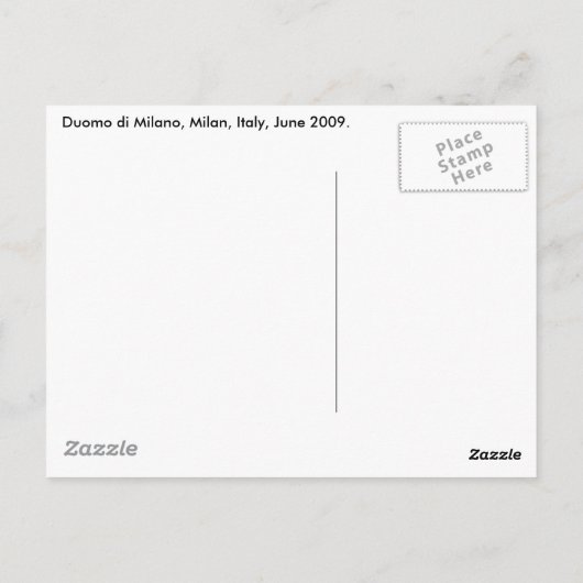 Duomo di Milano Postkarte (Rückseite)