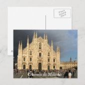 Duomo do Milano Mailand Italien Sacro Cathedral Postkarte (Vorne/Hinten)