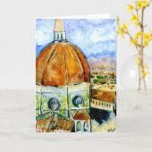Duomo - Florenz Italien Karte (Gelbe Blume)