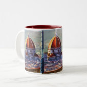 Duomo-Florenz-Tasse Zweifarbige Tasse (Vorderseite Links)